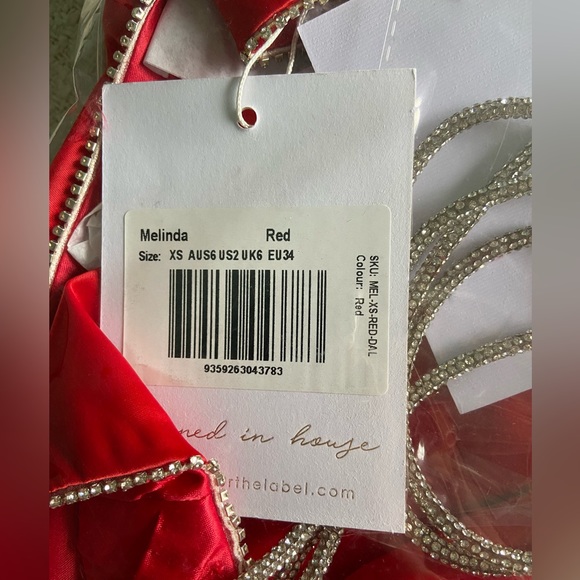 Alamour the label Melinda gown in red - Picture 5 of 5